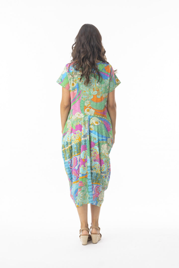 Orientique Organic Cotton Santa Cruz Dress With Pockets (please check measurements)