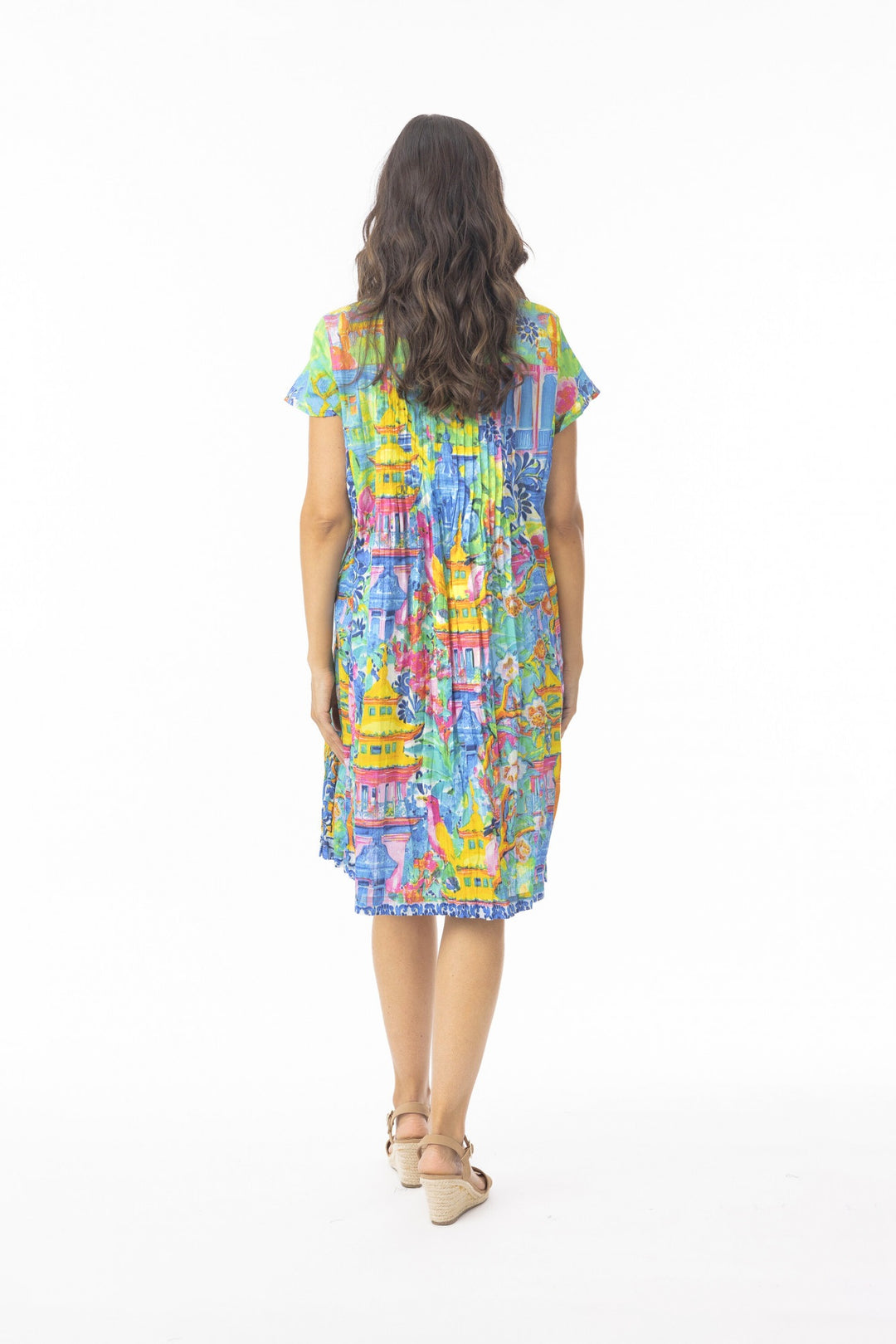 Orientique Okayama Easy Fit Dress With Pockets (please check measurements)