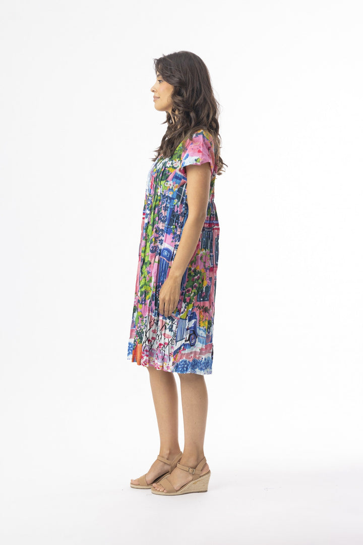 Orientique Cotton Easy Fit Dress Scooter With Pockets (please check measurements)