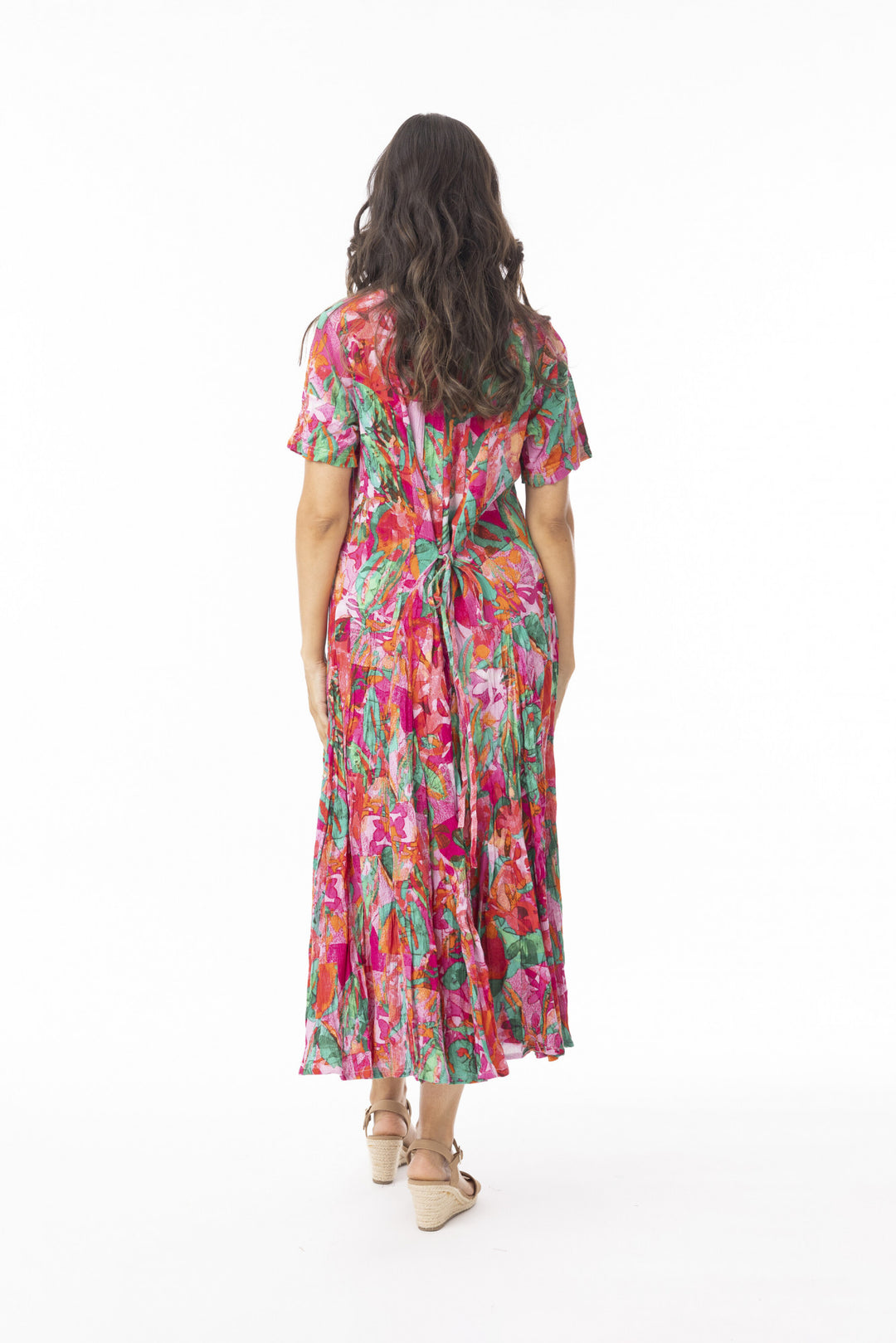 Orientique Sao Paulo Godet Dress With Pockets (please check measurements)