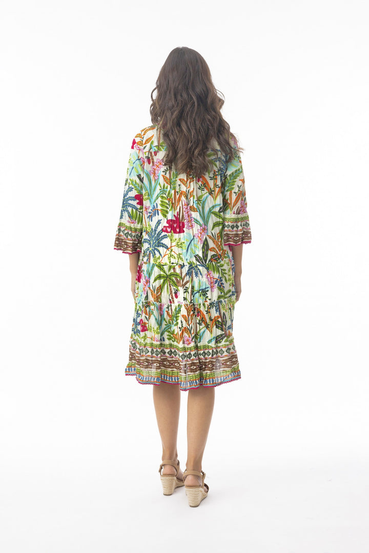 Orientique Ovahe Pleated Dress With Pockets (please check measurements)