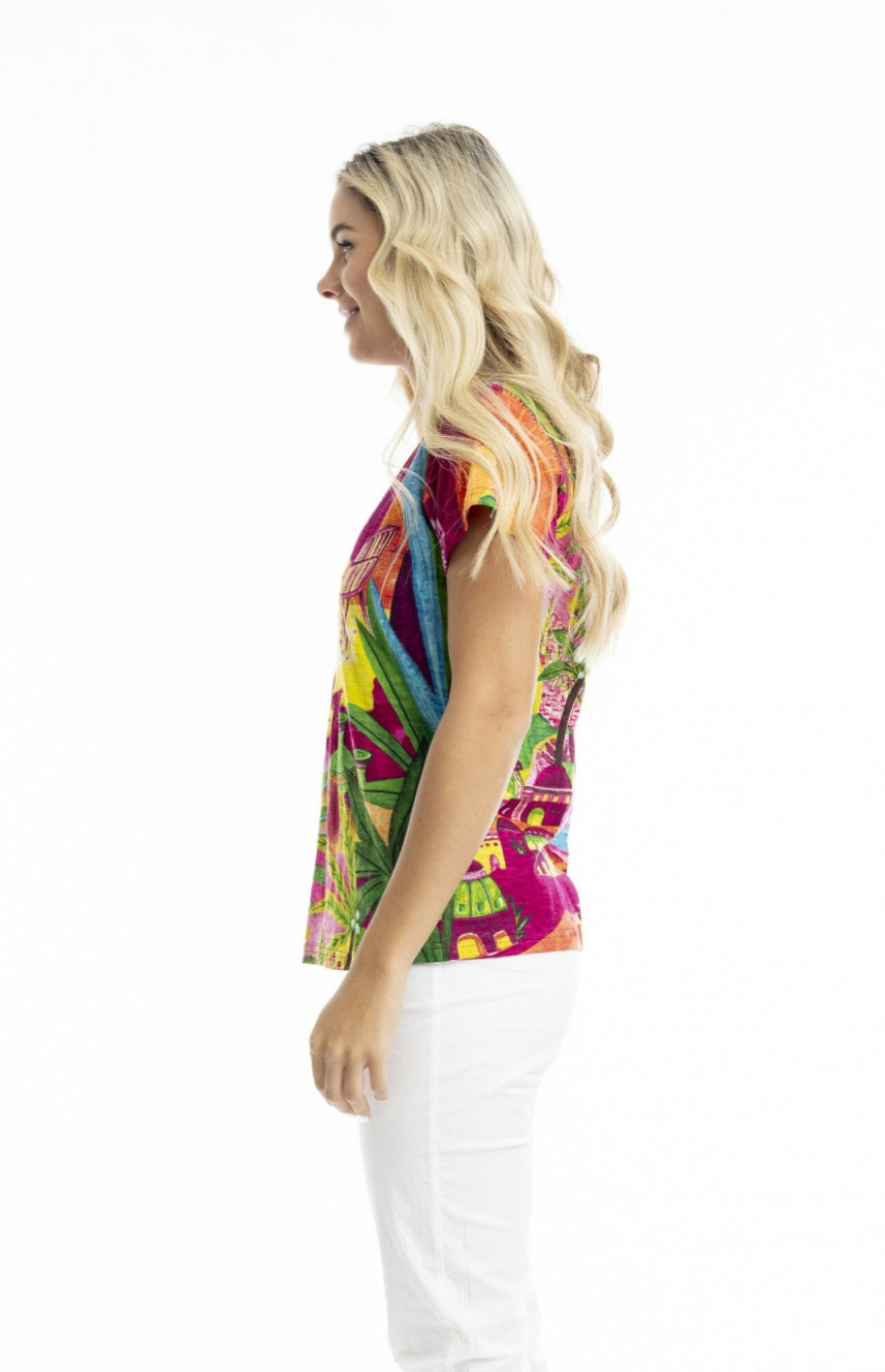 Orientique V Neck Marakesh T Shirt